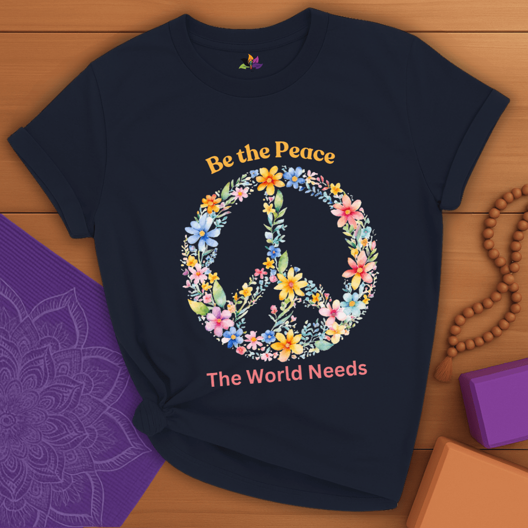 Floral Peace Sign T-shirt