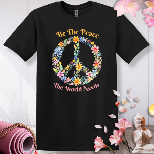 Floral Peace Sign T-shirt