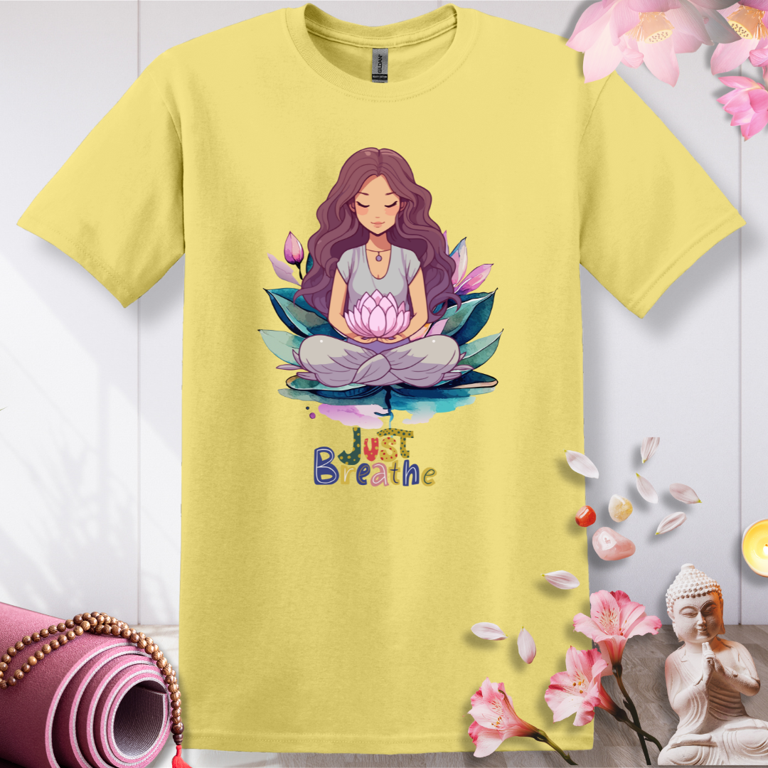 Lotus Girl: Just Breathe T-shirt