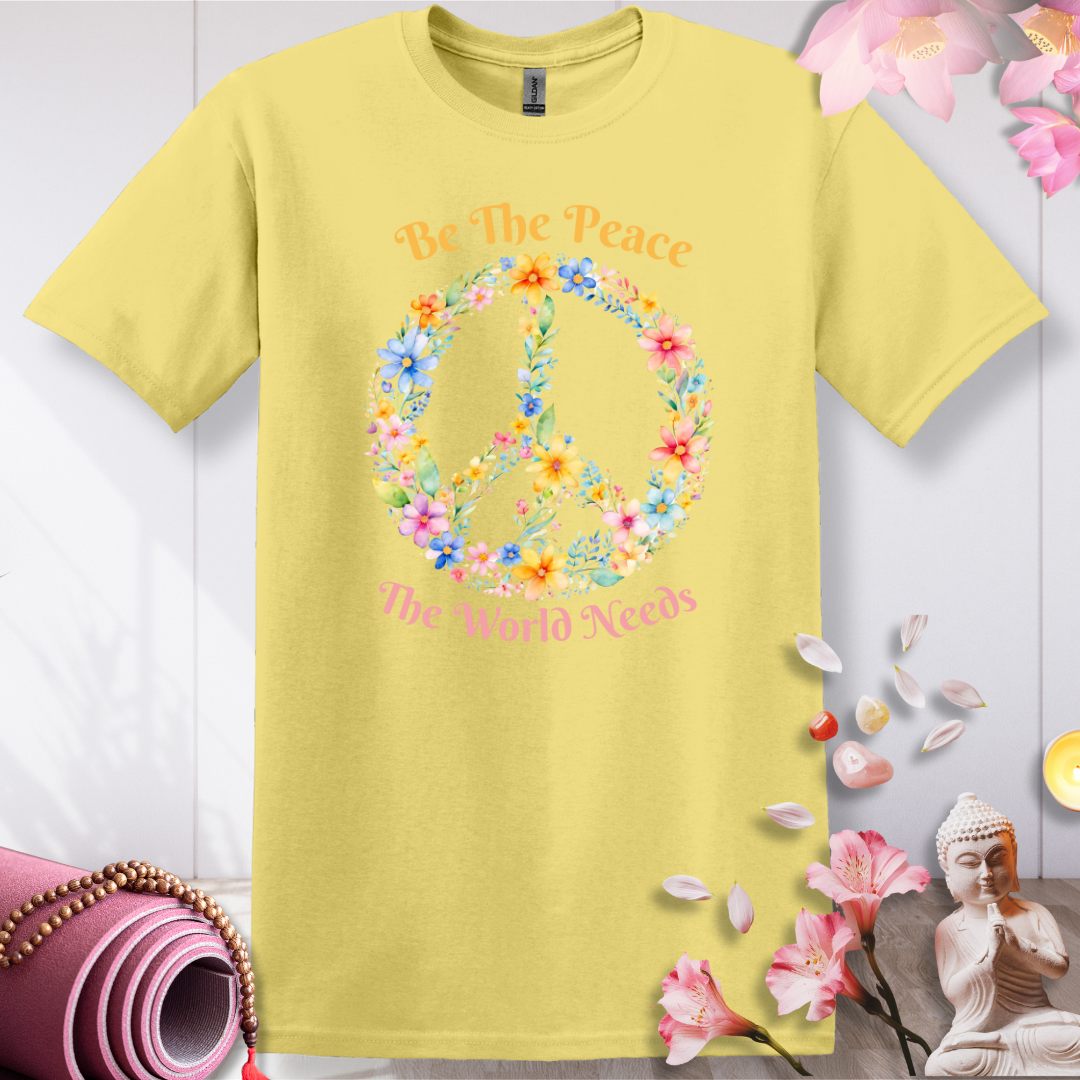 Floral Peace Sign T-shirt