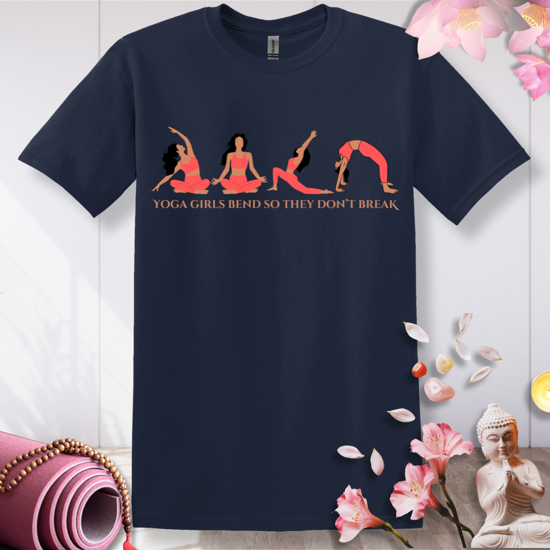 Yoga Girls bend, Don't Break T-shirt