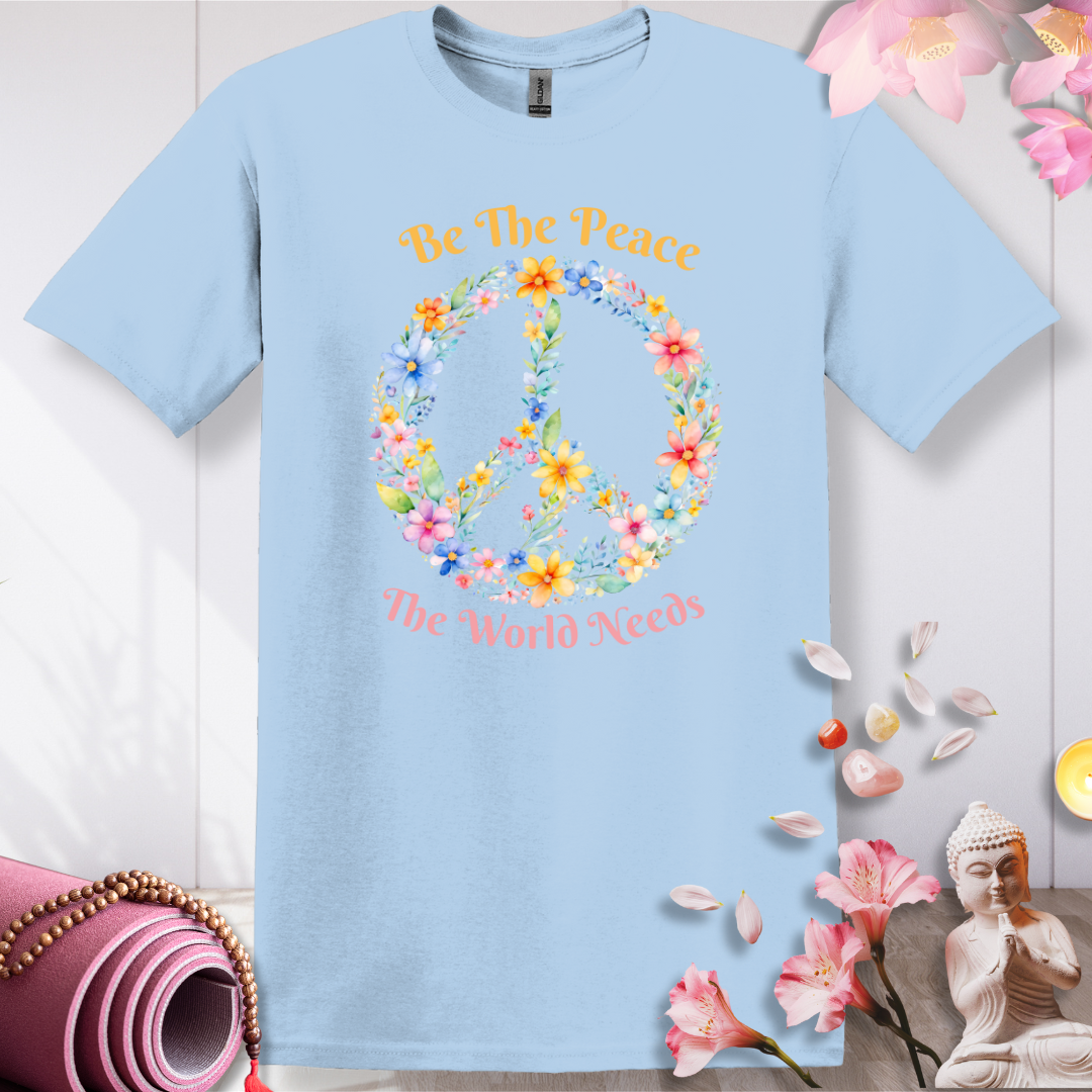 Floral Peace Sign T-shirt