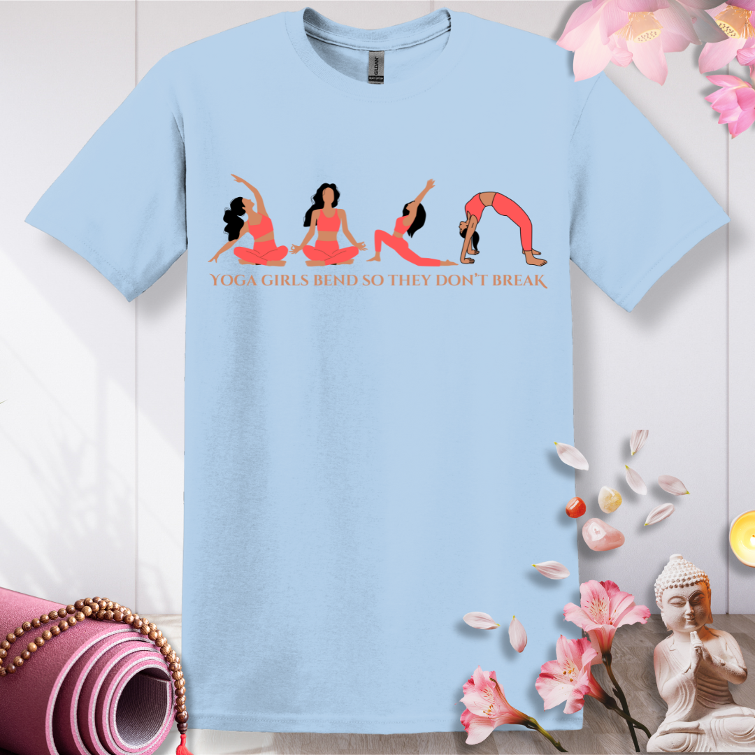 Yoga Girls bend, Don't Break T-shirt