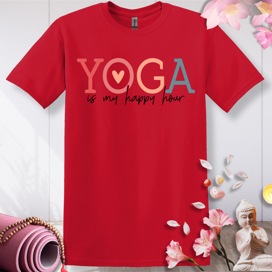 Happy Hour Yoga T-shirt