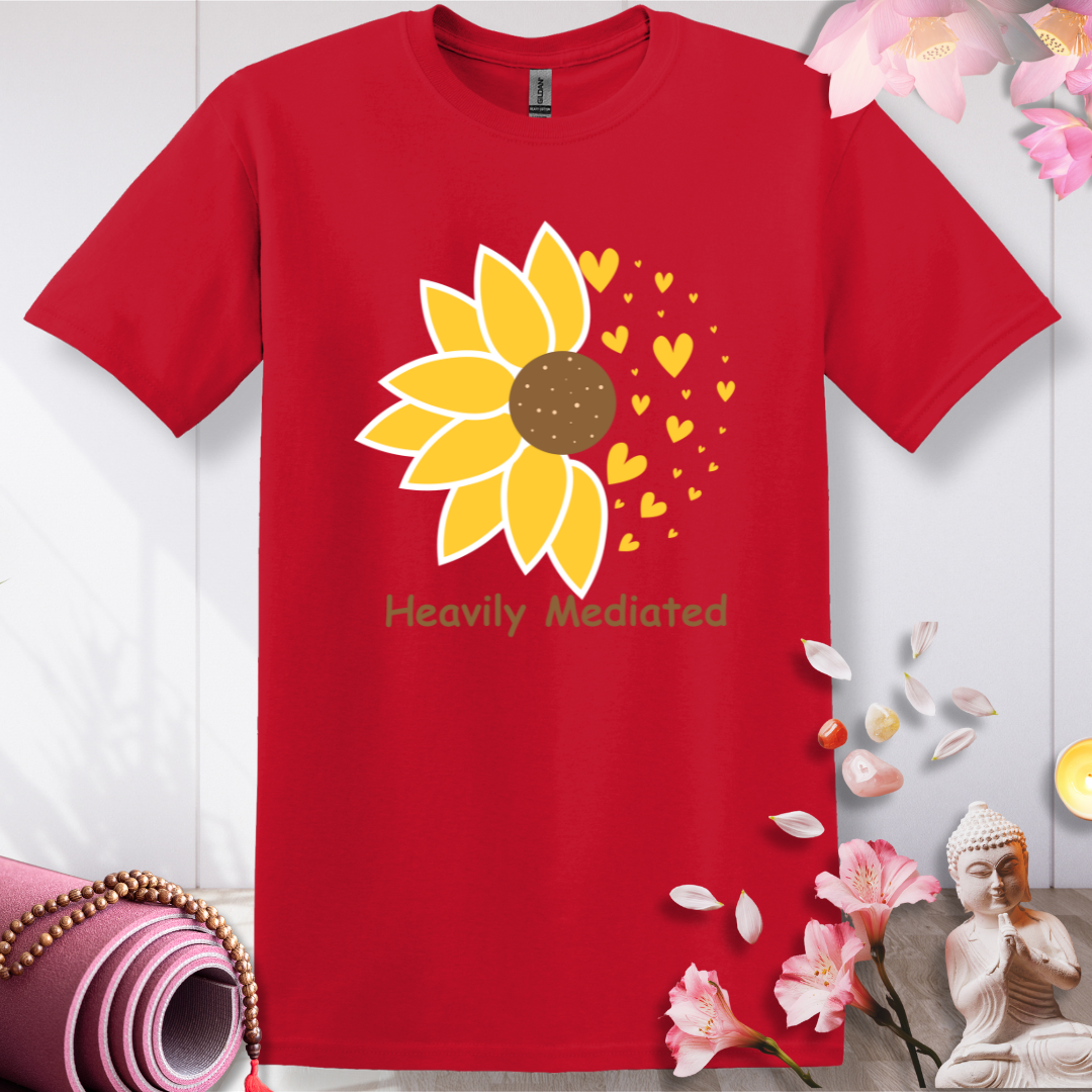 Heavily Mediated Sunflower T-shirt