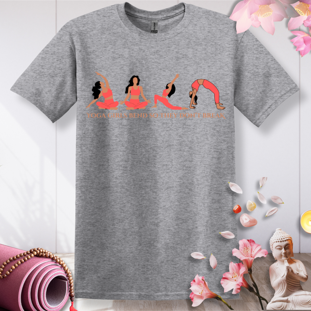 Yoga Girls bend, Don't Break T-shirt