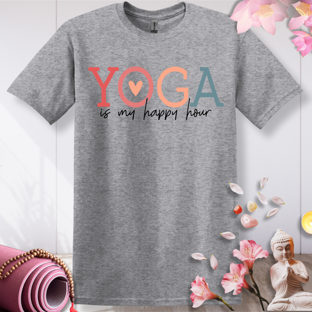 Happy Hour Yoga T-shirt