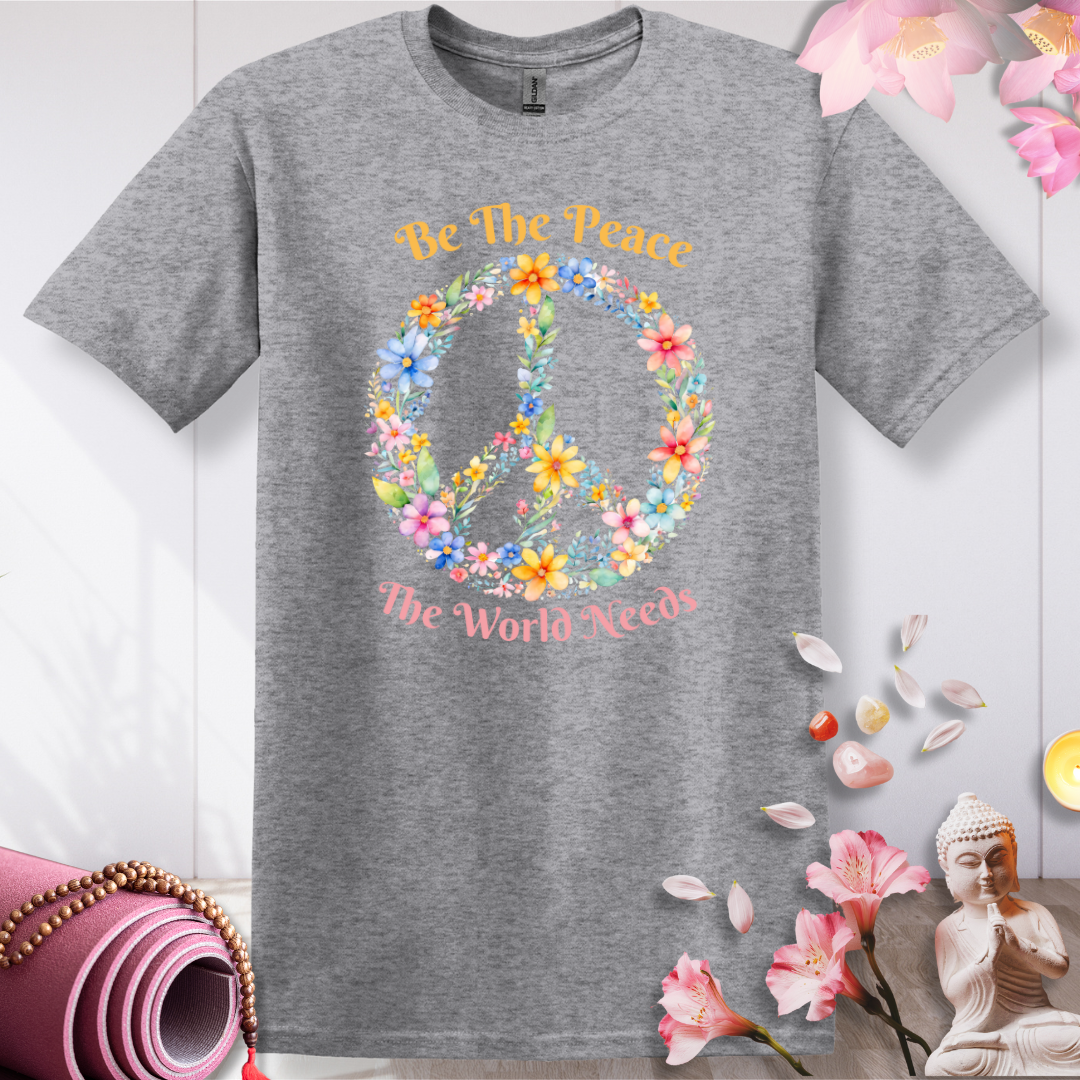 Floral Peace Sign T-shirt