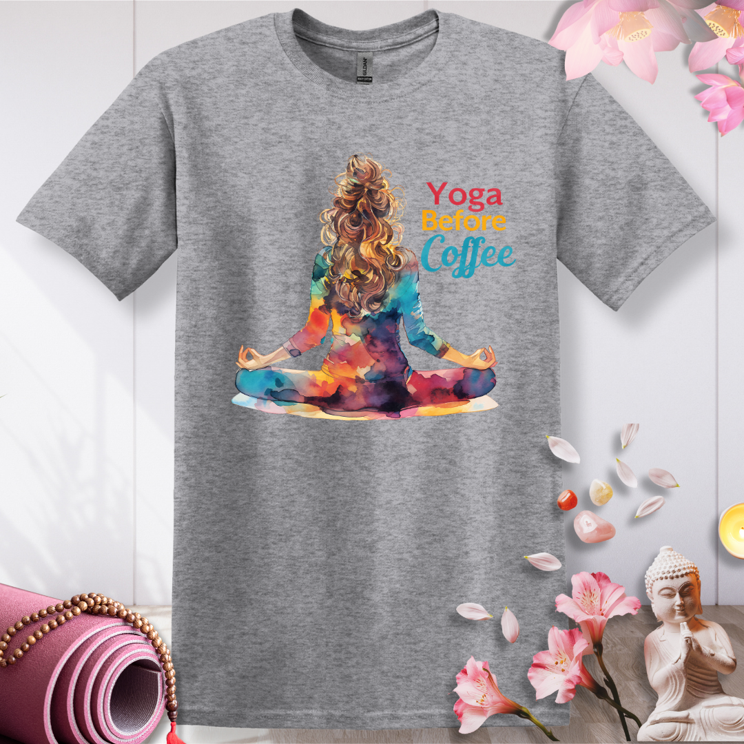 Pre-Coffee Pose T-shirt