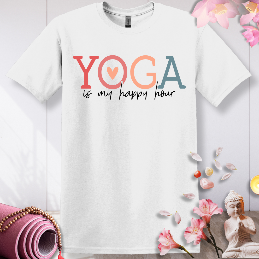 Happy Hour Yoga T-shirt