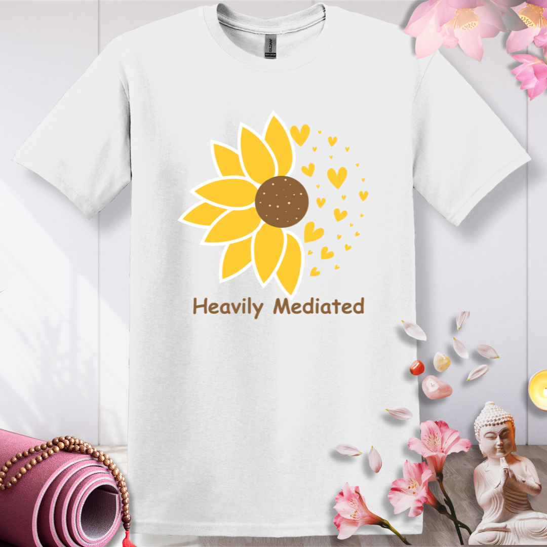 Heavily Mediated Sunflower T-shirt