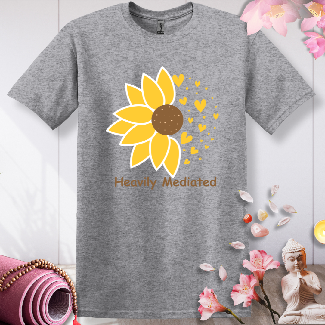 Heavily Mediated Sunflower T-shirt