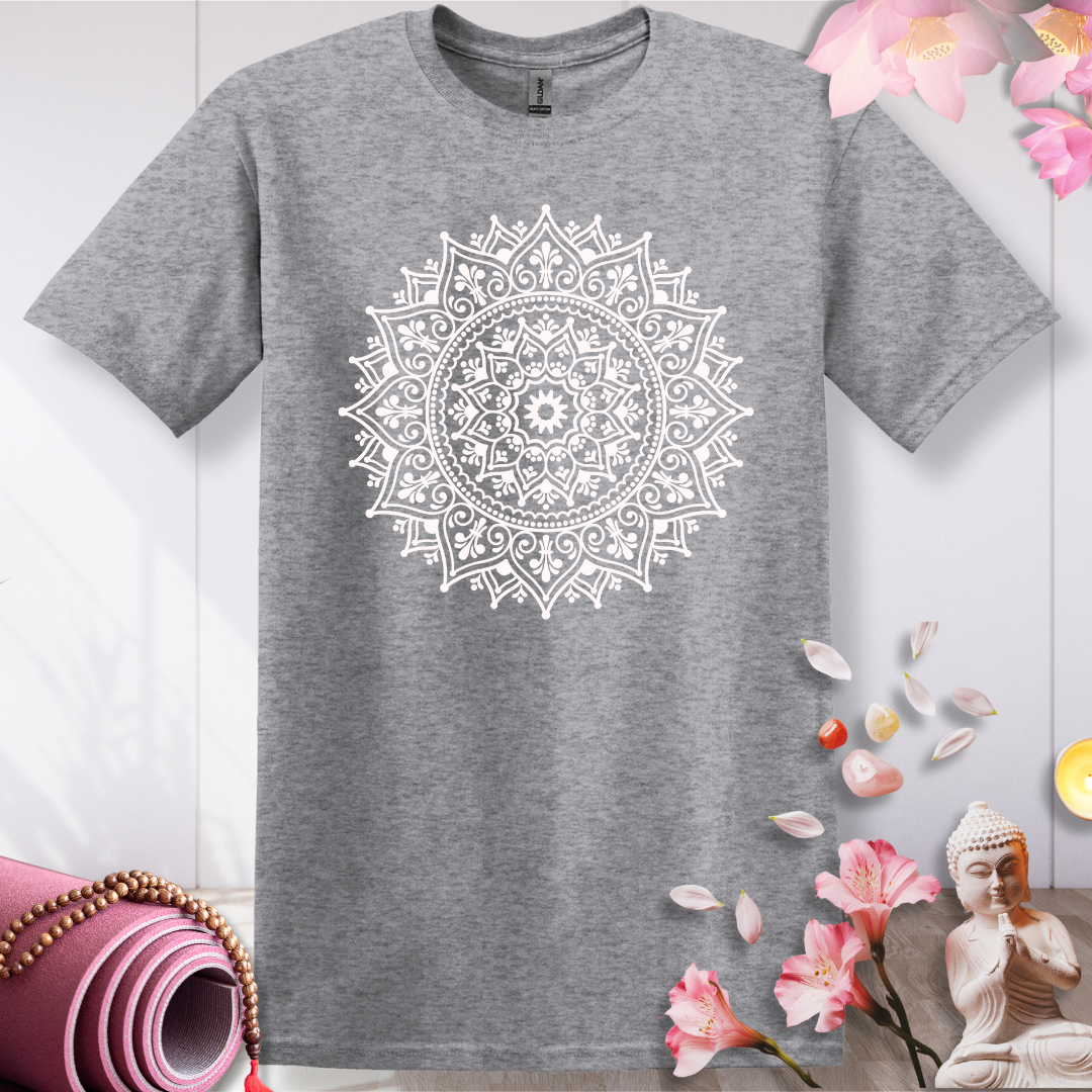 White Radiance Mandala T-shirt